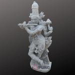 4ft Hand Carved Black Stone Krishna Murti | Jaipurio