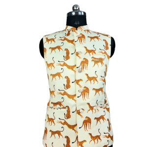 Wild Leopard Nehru Jacket - Designer Collection Bold Statement | Jaipurio