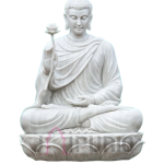 Buddha Statue: Serene Marble Sculpture | Handcrafted Zen Decor, Meditation Gift | Enlightenment Symbol | Buy Authentic Indian Buddhist Art