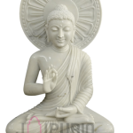 Buddha Statue: Serene Marble Sculpture | Handcrafted Zen Decor, Meditation Gift | Enlightenment Symbol | Buy Authentic Indian Buddhist Art