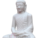 Buddha Statue: Serene Marble Sculpture | Handcrafted Zen Decor, Meditation Gift | Enlightenment Symbol | Buy Authentic Indian Buddhist Art