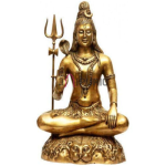 Brass Lord Shiva Shankar Idol: 6x4x9 inch Sacred Statue | Premium Temple Grade | Divine Destroyer Form | Traditional Shiv Murti