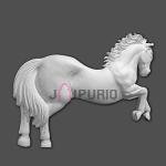 Horse Wall Hanging Sculpture | 76.2 x 106.7 x 17.8 cm | 18 kg Fiberglass & Marble | Majestic Equine Art | Rustic Decor | Jaipurio