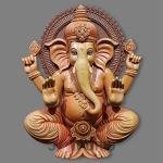 Lord Ganesha Wall Sculpture (106.7 cm × 81.3 cm × 20.3 cm/42" × 32" × 8", 20000 g) | Divine Spiritual Art | Premium Fiberglass with Marble Powder by Jaipurio