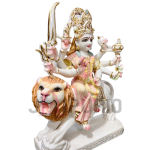 Goddess Durga Marble Statue: Divine Hand-Carved Murti | Spiritual Decor, Festival Gift | Symbol of Power | Authentic Indian Art