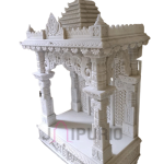 Marble Home Temple: Grand Hand-Carved Mandir | Luxurious Spiritual Centerpiece