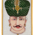 Warriors Marble Paintings: Handcrafted 6"x4" Rajasthani Art | Luxurious Home Decor | Authentic Indian Artistry | Elegant Unframed Stone Art