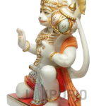 Hanuman Idol: Majestic 46 CM Shri Hanuman Statue | Divine Home Decor | Authentic Indian Craftsmanship | Sacred Temple Art