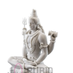 Lord Shiva Marble Statue: Divine 30 CM White Masterpiece | Luxury Temple Decor | Authentic Indian Craftsmanship | Sacred Shiva Art