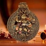 12" Brass Wall Hanging Hanuman Idol - Pure Brass Sculpture, Embodiment of Strength & Devotion