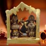 9" Pure Brass Ganesha Laxmi Pair | Sacred Divine Duo | Prosperity Blessing Murti