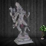 Ardhanarishvara Brass Statue | 24" x 12" x 8" | 16 kg | Dual Tone Stone Antique Finish | Divine Shiva-Shakti Form | Sacred Hindu Art | Jaipurio