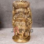 Brass Table Top Shiva Idol | Traditional 7.6 × 5.1 cm Sacred Murti | Handcrafted Mahadev Statue for Home Temple | Compact Divine Decor | Jaipurio