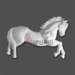 Horse Wall Hanging Sculpture | 76.2 x 106.7 x 17.8 cm | 18 kg Fiberglass & Marble | Majestic Equine Art | Rustic Decor | Jaipurio