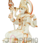 Lord Shiva Marble Statue: Divine 30 CM White Masterpiece | Luxury Temple Decor | Authentic Indian Craftsmanship | Sacred Shiva Art