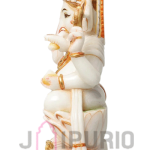 Pure White Marble Ganesha Statue: Handmade Divine Masterpiece | Luxury Temple Art | Authentic Craftsmanship | Sacred Stone Art