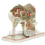 Marble Kamdhenu Cow Statue: Sacred Divine Masterpiece | Luxury Temple Art | Authentic Indian Craftsmanship | Holy Mother Art