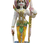 Ram Darbar Marble Statue: Sacred Divine Court | Luxury Temple Art | Authentic Indian Craftsmanship | Divine Family Sculpture