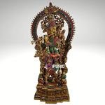 Brass Krishna Statue | Magnificent 32" Temple Idol | Handcrafted Pure Brass Divine Masterpiece | Sacred Temple Grade Art | Jaipurio