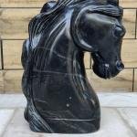 Vintage Marble Hand Carved Horse Statue - Intricate Sculpture | Jaipurio