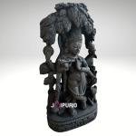 Chintamani Krishna Black Stone Statue | Majestic 2.5ft Divine Sculpture | Handcrafted Temple-Grade Masterpiece | Sacred Art | Jaipurio