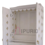 Marble Home Temple: Elegant 91.5cm Mandir | Compact Divine Decor, Spiritual Center