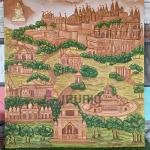 Palitana Temple Wall Sculpture (182.9 cm × 167.6 cm × 12.7 cm/72" × 66" × 5", 25000 g) | Sacred Jain Architecture | Premium Fiberglass Art with Marble Powder by Jaipurio