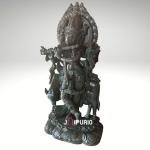 Green Soapstone Krishna Statue | Exquisite 2ft Temple Idol | Handcrafted Natural Stone Masterpiece | Sacred Art | Jaipurio