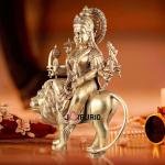 Majestic Brass Goddess Durga Sherawali Mata Idol | 31" Temple Masterpiece | 55kg Sacred Art | Divine Mother with Lion | Jaipurio