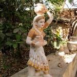 White Marble Hand Carved Famous Rajasthan Lady Statue - 26" | Jaipurio