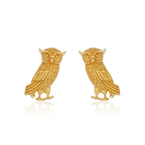 Owl Cufflinks | Sterling Silver | Modern Heirloom | Jaipurio