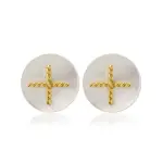 Blanc Gilded MOP Cufflinks | Mother of Pearl | Luxury Design | Jaipurio