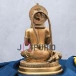 Antique Golden Hanuman Brass Idol | Traditional 19.6 × 8.9 × 12.7 cm Table Top Murti | Handcrafted Devotion Statue | Premium Decor | Jaipurio