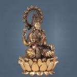 Brass Superfine Lakshmi Idol - 8" Height