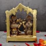 9" Pure Brass Ganesha Laxmi Pair | Sacred Divine Duo | Prosperity Blessing Murti