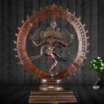 Pure Brass Large Nataraja Statue | 35" x 27" x 11" | 35 kg | Cocoa Finish | Monumental Cosmic Dance | Temple Grade Art | Jaipurio