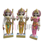 Ram Darbar Marble Statue: Sacred Divine Court | Luxury Temple Art | Authentic Indian Craftsmanship | Divine Family Sculpture