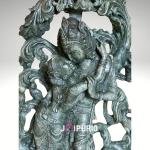 12" Brass Vishnu Lakshmi on Garuda | Antique Patina Divine Couple | Sacred Temple Art