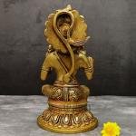 8" Pure Brass Hanuman Idol | Traditional Temple Murti | Sacred Devotion Statue