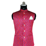 Zigzag Fusion Modi Jacket | Contemporary Pattern Design | Modern Indian Fashion | Designer Formal Wear | Bold Collection | Size XS-XXL | Jaipurio