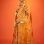 Yellow Chanderi Poshak Set (Unstitched) | Real Silver Work, Bamber Satin & Pure Georgette | Jaipurio Ethnic Wear