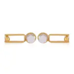 Crystal Bar Cufflinks | Premium Design | Gold Accent | Jaipurio