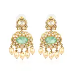 Green Gulshan Earring | Jaipurio Curates Holiday Collection | Festive Elegance