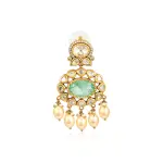 Green Gulshan Earring | Jaipurio Curates Holiday Collection | Festive Elegance