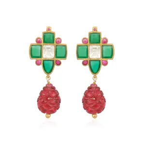 Gulzar Earrings | Jaipurio Curates Holiday Collection | Festive Elegance