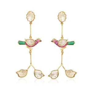 Chidhiya Earrings | Jaipurio Curates Holiday Collection | Festive Elegance