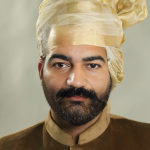 Golden Check Silk Safa | Opulent Turban for Men | Jaipurio