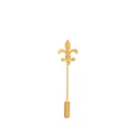 Fleur-De-Lis Lapel Pin - Sterling Silver & Gold Finish | Handcrafted by Local Artisans | Jaipurio