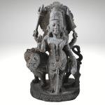 Durga Mata Black Stone Statue | Sacred 18" Temple Murti | Handcrafted Traditional Masterpiece | Divine Mother Art | Jaipurio