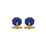 Blue Hydro Quartz Cufflinks | Handcrafted Luxury | Refined Accessories | Jaipurio